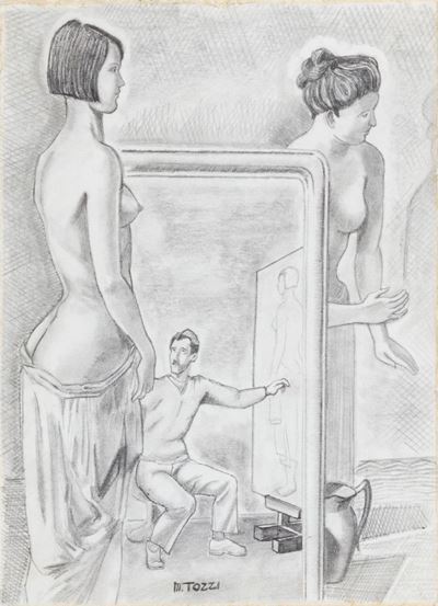 Studio per il Dipinto "L'officina dei Sogni"