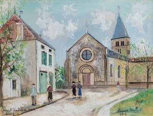 Utrillo Maurice - Eglise de Simandre-les-Ormes (Ain)