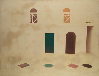 Theatrum Orbi, 1975-76, tavola fotografica e tempera