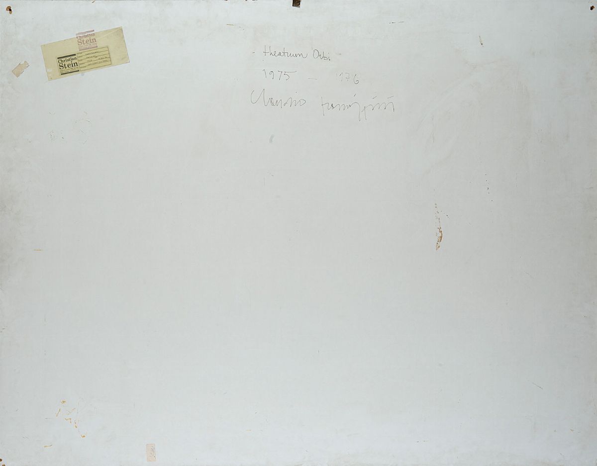 Claudio Parmiggiani - Theatrum Orbi, 1975-76, tavola fotografica e tempera