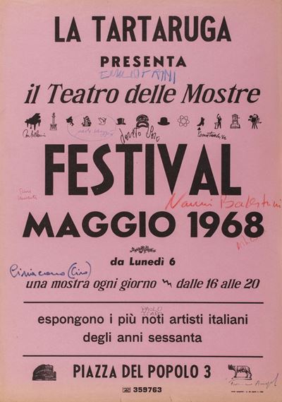 Festival Maggio 1968, Manifesto firmato di Paolo Scheggi e altri