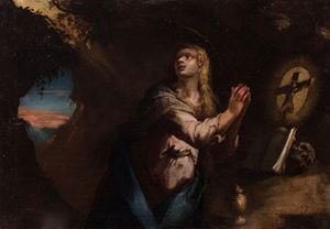 Maddalena penitente in un paesaggio