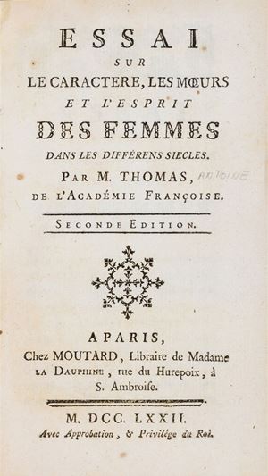 Thomas, Antoine Leonard - Oeuvres. Nouvelle &#232;dition