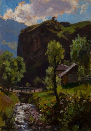 “Stream among the cliffs”
