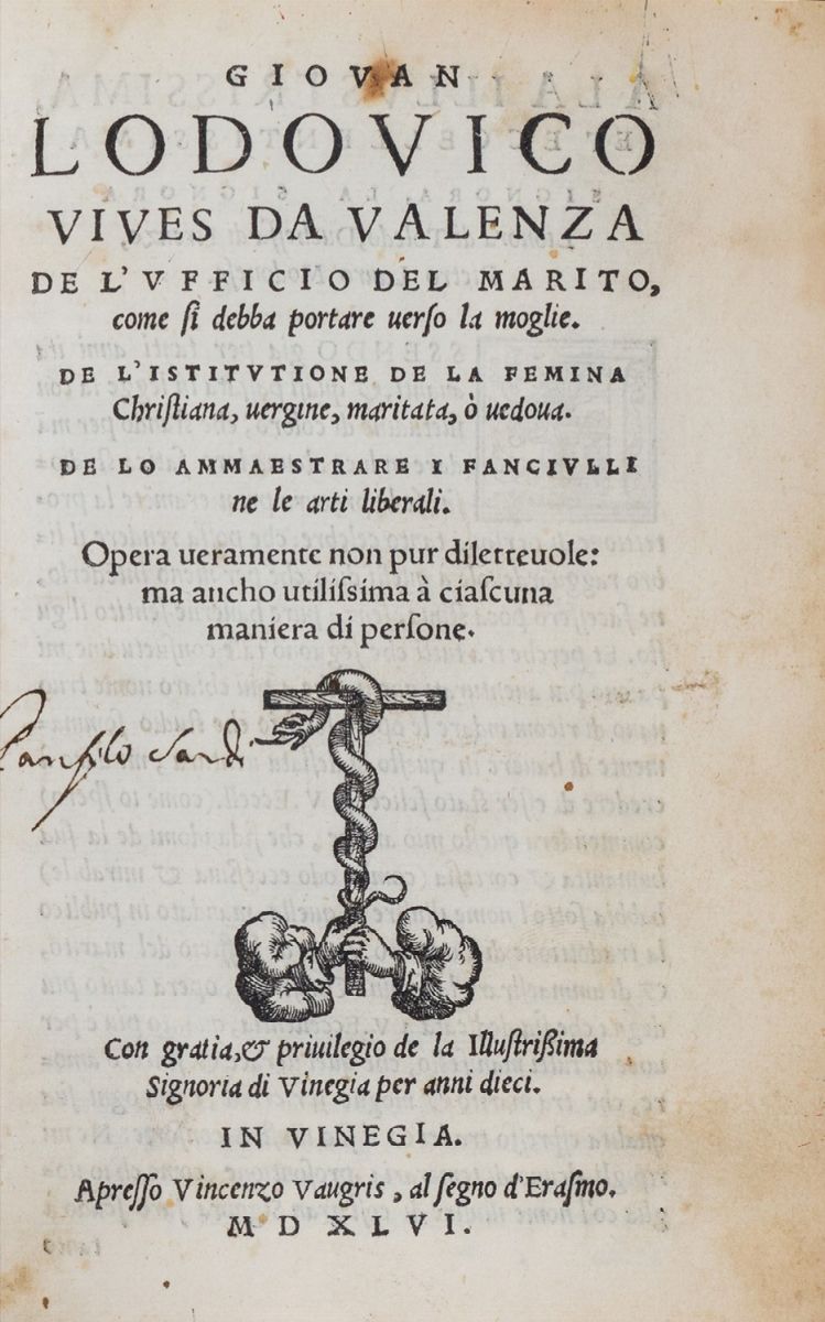 Vives, Juan Luis - Manuale del matrimonio, 1546