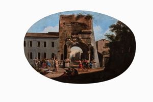 Martirio di San Sebastiano presso l'Arco di Tito in Roma