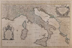 L’Italie divisée suivant l’estendue de touts les Estats, Royaumes, Republiques, Duchés, Principautés