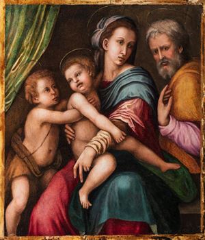 Holy Family with little Saint John the Baptist