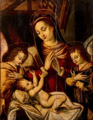 Madonna con Bambino e due Angeli