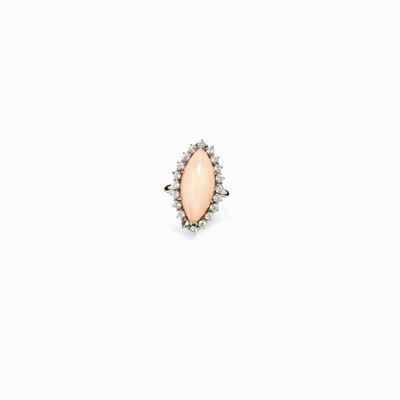Anello in Oro e Corallo Realizzato in Or
