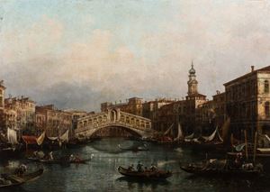 Veduta del Ponte di Rialto a Venezia