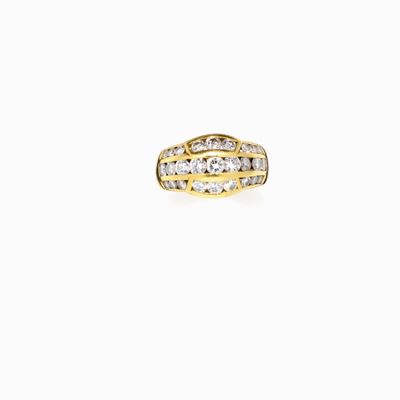 Anello in Oro e Diamanti in Oro Giallo