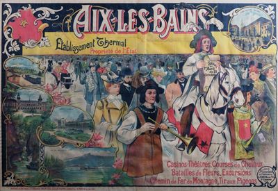L. Coulet, Aix-les-Bains, Litografia a colori
