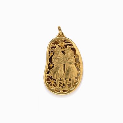 Pendente in Oro e Agata, Firmata Buccell