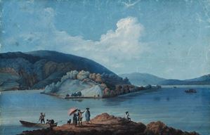 View of Saint-Pierre Island, Lake of Bienne