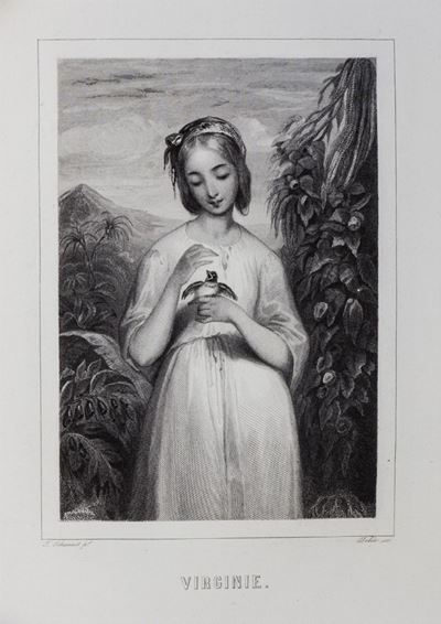 Paul Huet e altri, Paul et Virginie. La Chaumière indienne. Flore, 1838