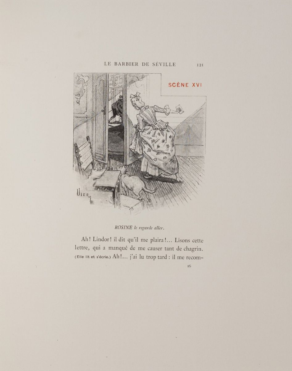 Beaumarchais, Pierre-augustin Caron De - Daniel Vierge, Le Barbier de Seville, tiratura limitata ...