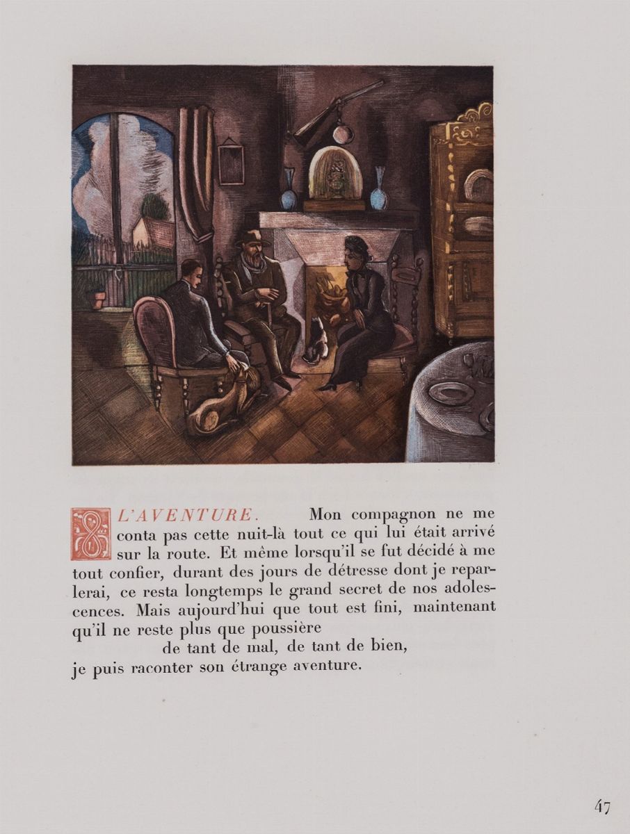 Alain-fournier - Hermine David, Le Grand Meaulnes - Edizione del 1930 con incisioni a colori