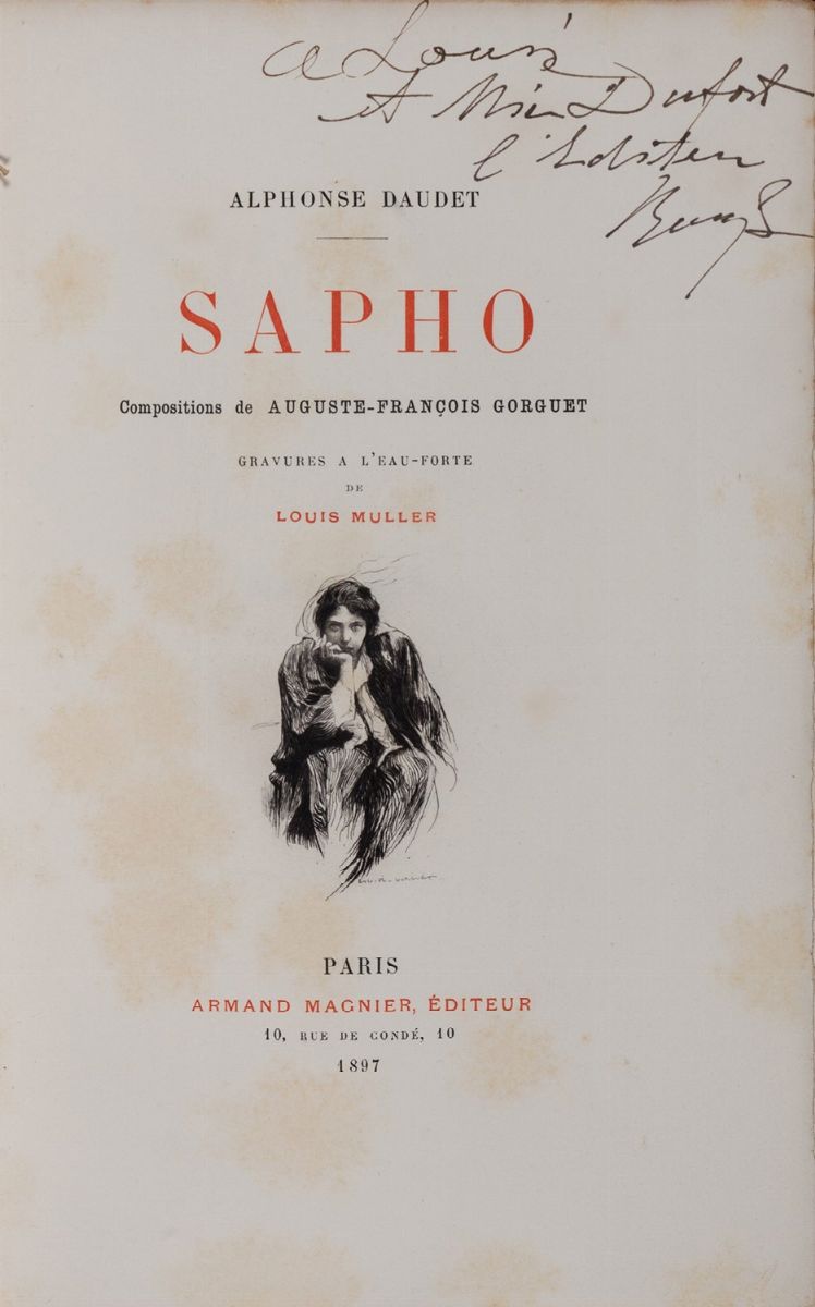 Daudet, Alphonse - August Gorguet, Sapho, 1897, tiratura limitata