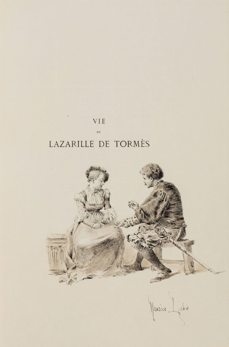 Hurtado De Mendoza, Diego - Maurice Leloir, Vie de Lazarille de Tormès, 1886, tiratura limitata c...