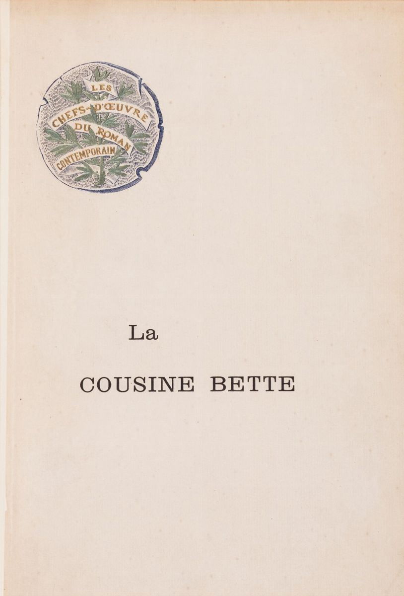 Balzac, Honoré De - Georges Caïn, La cousine Bette - Tiratura limitata a 50 esemplari su japon, 1...