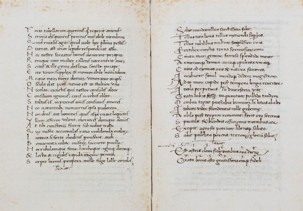 Francesco Petrarca - Bucolicum Carmen, Manoscritto umanistico del 1461