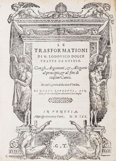 Ovidio Nasone, Le trasformazioni... tratte da Ovidio, 1570, Venezia