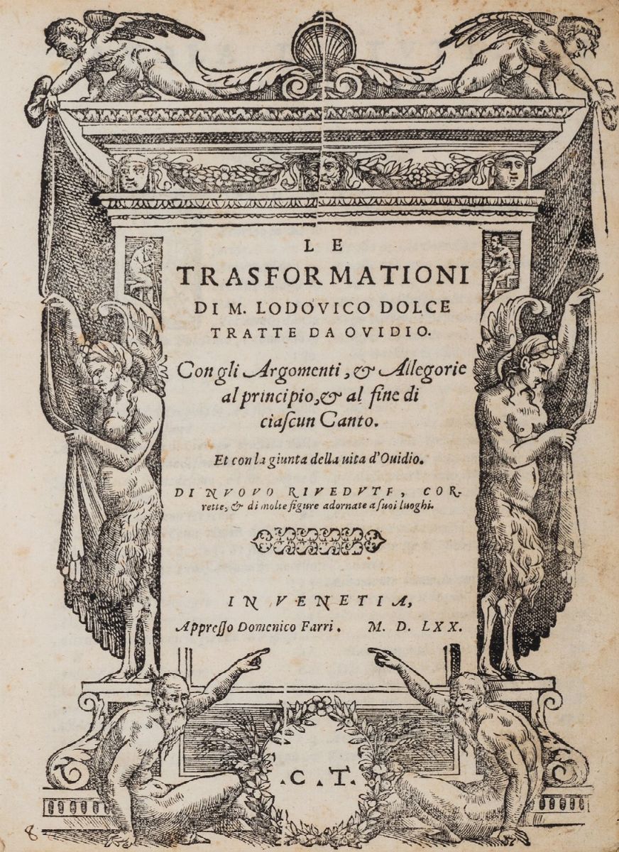 Ovidio Nasone, Publio - Dolce, Lodovico - Ovidio Nasone, Le trasformazioni... tratte da Ovidio, 1...