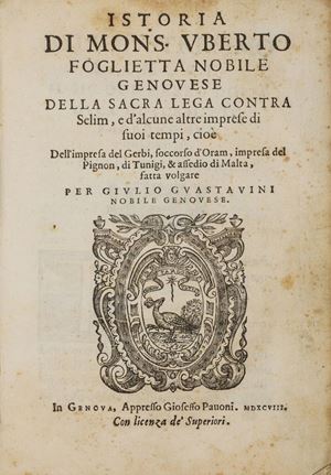 Istoria di Mons. Uberto Foglietta nobile genovese della Sacra Lega contra Selim