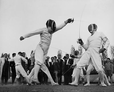 Hungari - Sword Fencing, 1950 Stampa Vi