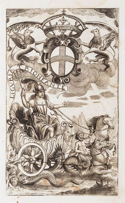 Calenzani, Liguria trionfante delle principali nazioni del mondo, 1834