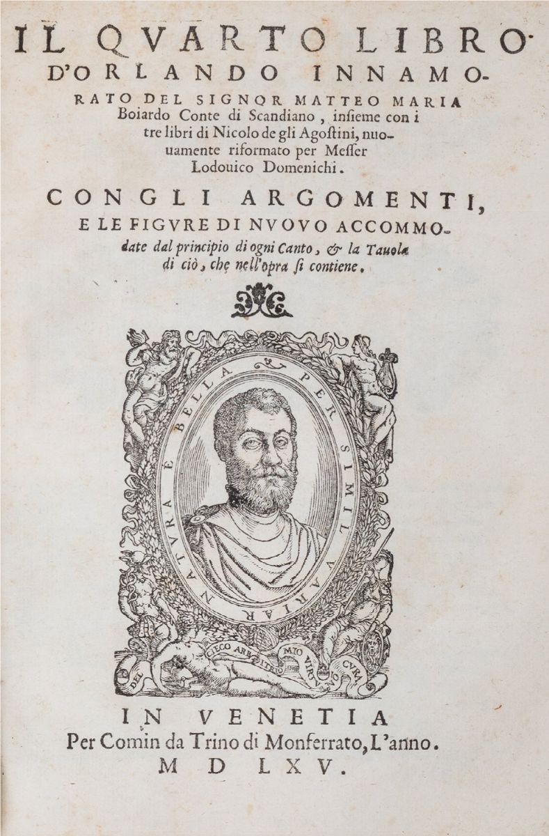 Matteo Maria Boiardo - Orlando innamorato, Rara edizione del 1565