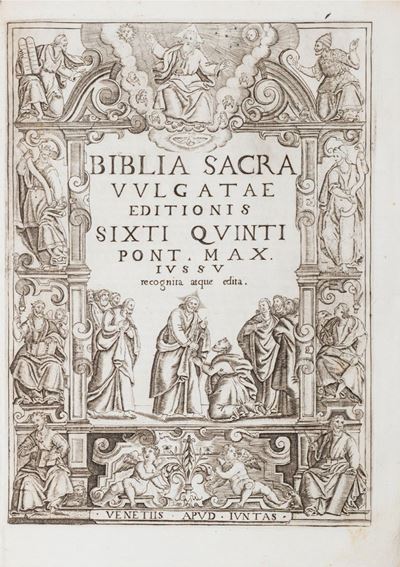 Biblia sacra vulgatae editionis Sixti quinti pont. max. iussu recognita, atque edita, 1607
