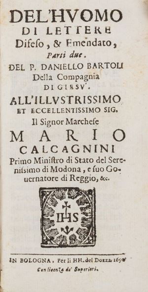 Del'huomo di Lettere difeso ed emendato, parti due