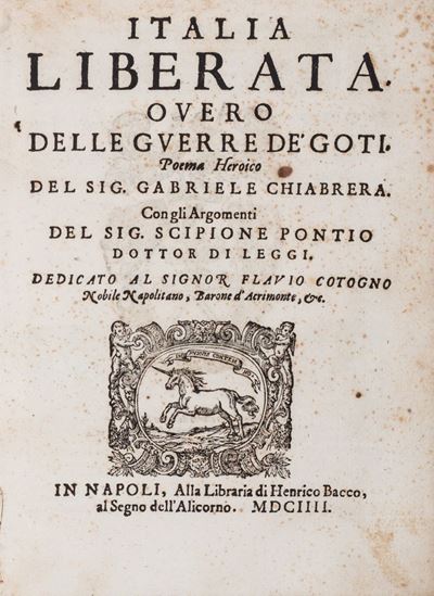 Anonimo, Italia liberata, poema eroico in ottave