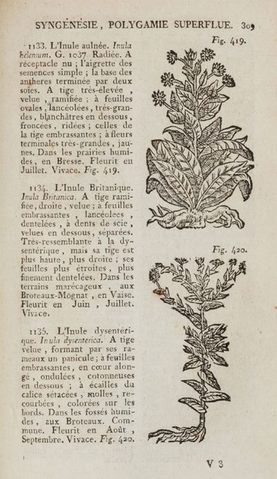 Histoire des plantes d'Europe, ou Élémens de botanique pratique, Prima edizione, 1798
