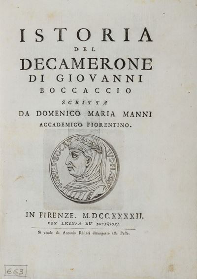 Istoria del Decamerone di Giovanni Boccaccio