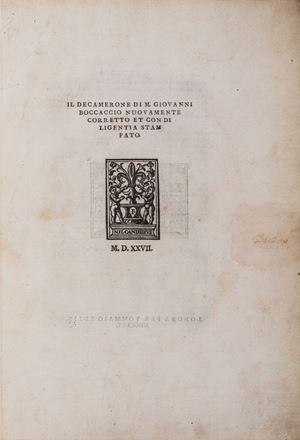 Il decamerone di Messer Giovanni Boccaccio