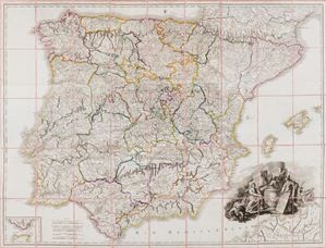 Mapa de Espanay y Portugal
