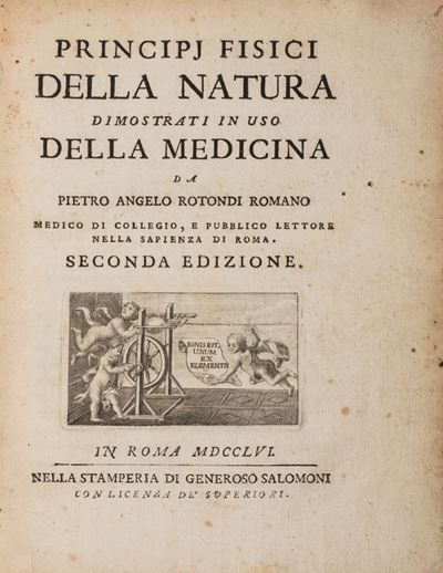 Carlo Guattani, Principj fisici della natura dimostrati in uso della medicina... Seconda edizione