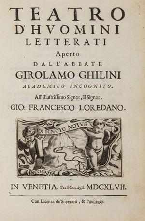 Girolamo Ghilini - Teatro d'huomini letterati