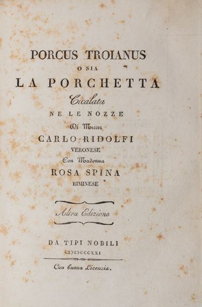 Anonimo, Il bue - Edizione del 1809 con opere collegate