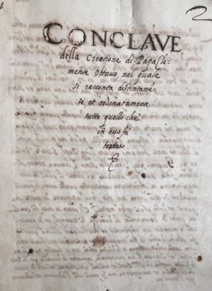 Conclave della Creatione di Papa Clemente Ottavo