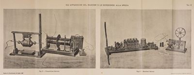 Gli apparecchi del Marconi e le esperienze alla Spezia, 1897 - Operetta illustrativa