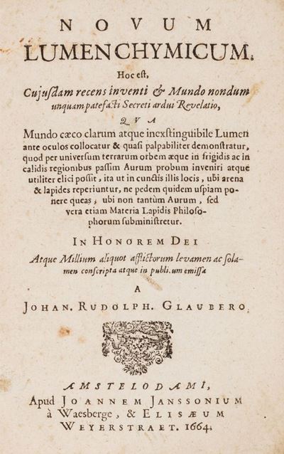 Novum lumen chymicum, 1664