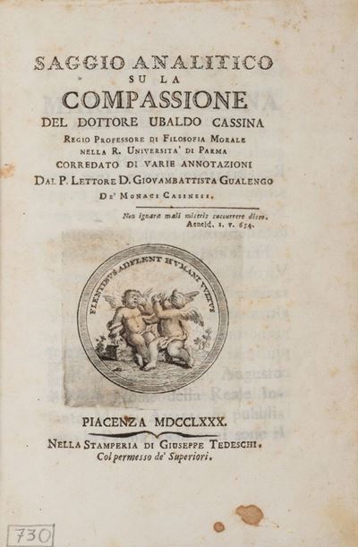 Saggio analitico su la compassione, seconda edizione, 1780