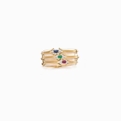 Lotto di Tre Bracciali in Oro, Diamanti