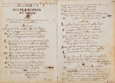Villula Eloquentiae, manoscritto con poesie e testi religiosi