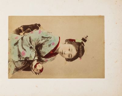 Album Souvenir Giapponese, 1890, album all'albumina colorato a mano