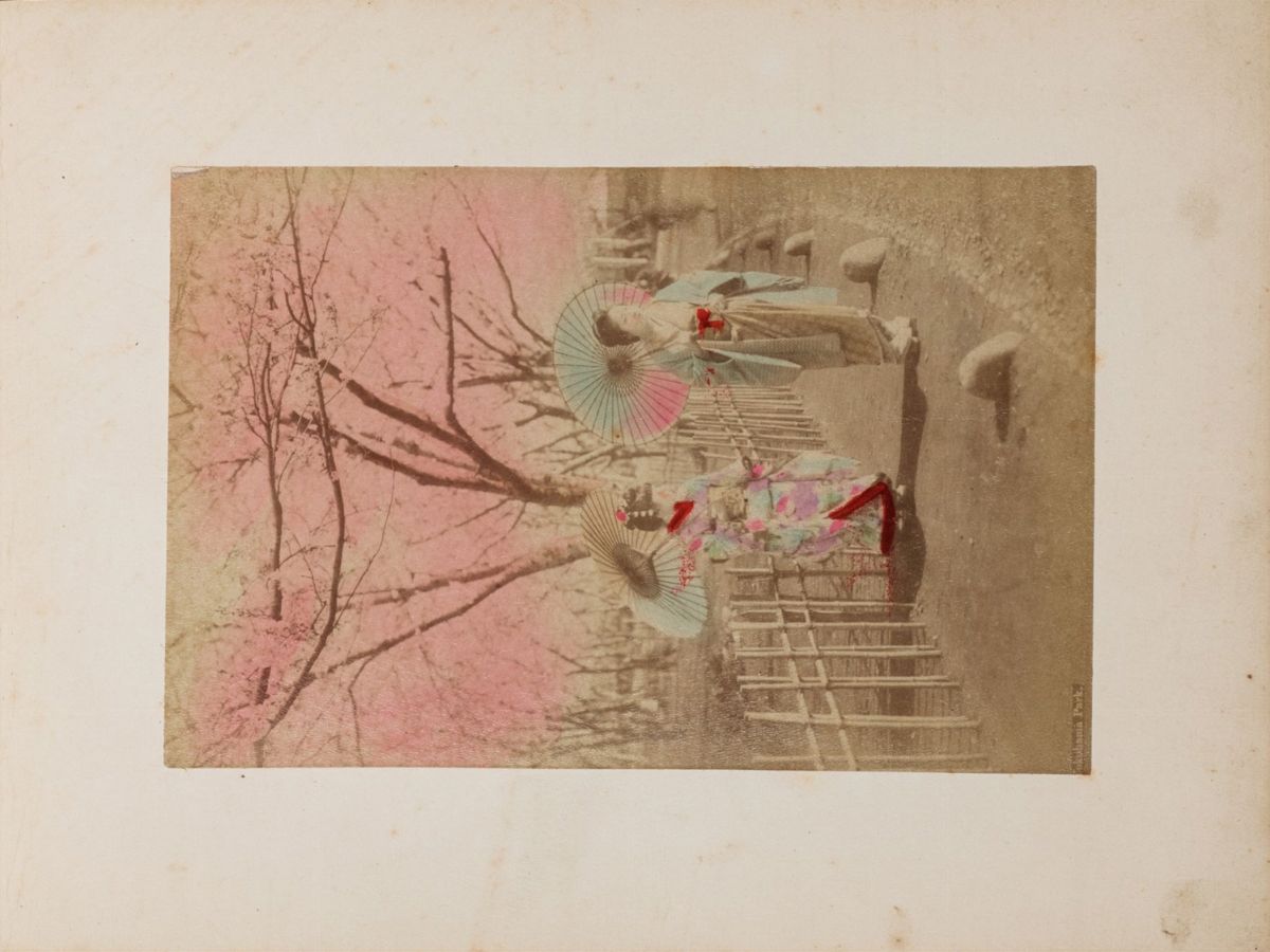 Giappone - Anonimo, Scuola di Yokohama - Album Souvenir Giapponese, 1890, album all'albumina colo...
